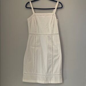 LOFT Ann Taylor Ivory Linen Dress • Size‎ 4